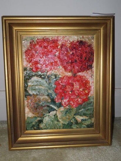 floral painting on canvas