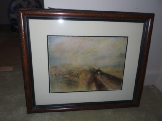 Rain Steam and Speed framed print by Turner