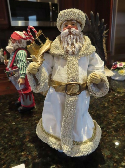 Possible Dreams LTD Santa Claus with white jacket figurine made in Taiwan