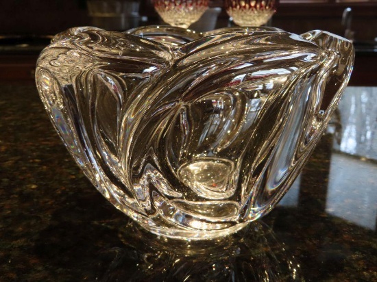 Art Vannes France crystal bowl