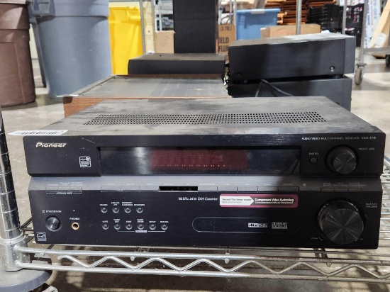 Pioneer model VAX-516 audio/video multi-channel receiver. Two of the buttons on the front need