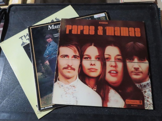 (4) The Mamas and the Papas 33 record albums