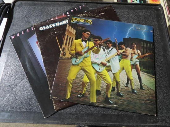 (2) 33 record albums, Glass Harp and Donnie Iris back on the streets. both signed.