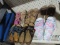 variety of sizes large and 9 sandals
