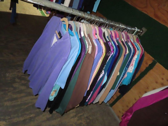 Ladies shirts sizes mostly 1X, some large