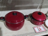 Megaware enamel large cooking pan and pasta pot
