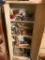 METAL CABINET AND CONTENTS