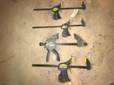 FOUR QUICK GRIP CLAMPS