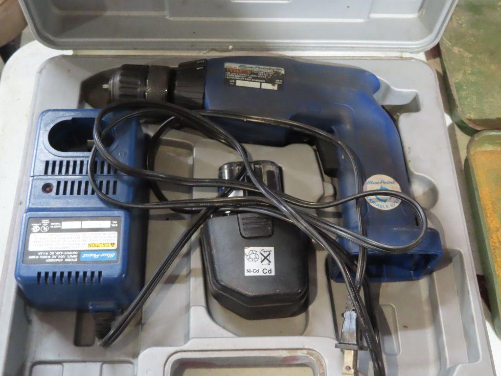 Blue Point cordless drill with one battery and Proxibid