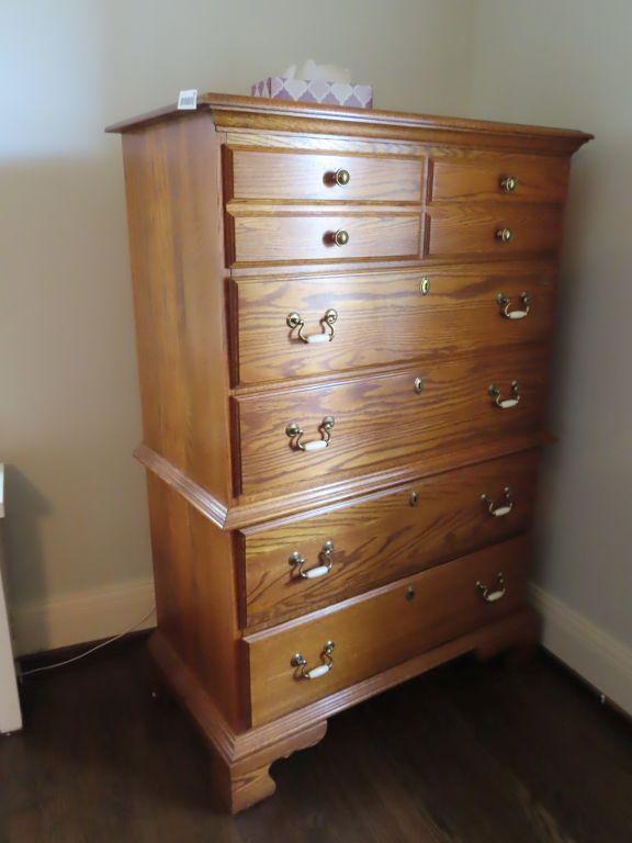 Jamestown...Sterling oak...chest of drawers | Proxibid
