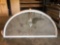 Norco custom-made window. Approximately 71 in long and 35-1/2 in tall at the peak
