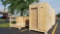 Multi-purpose unit. Approximately 6 ft wide by 8 ft long by 8 foot 9 in tall and extra section