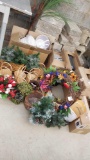 Plastic centerpiece dishes, baskets and decorations