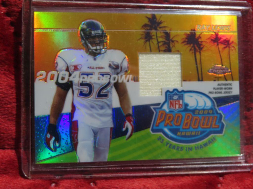 2004 Topps Chrome Ray Lewis Pro Bowl Jersey