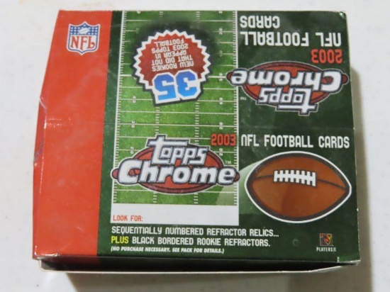 2003 Topps Chrome football cards