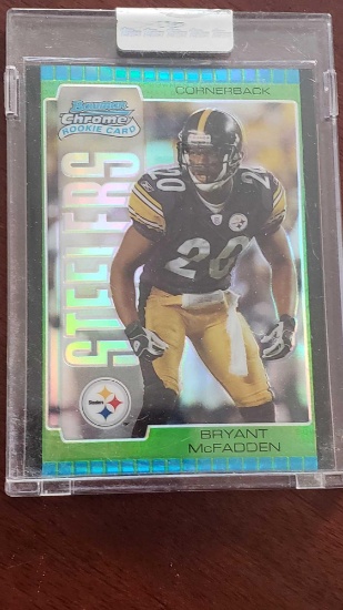 2005 Bowman Chrome rookie card, Bryant McFadden. 270 of 399