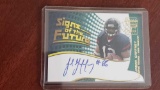 2002 Topps signs of the future Bowman autographed certified issue Jabbar Gaffney card.