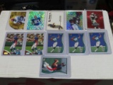 11 assorted football cards