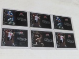 6 Fleer premium all rookie team football cards