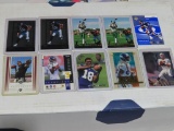 10 assorted football cards