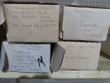 Lot four boxes of assorted cards