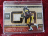 2002 Fleer genuine article Jerome Bettis jersey card number GA-JB