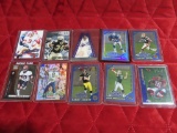 10 Assorted football cards