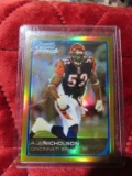 2006 Topps Bowman Chrome A. J. Nicholson refractor rookie card number 88. 05 of 50