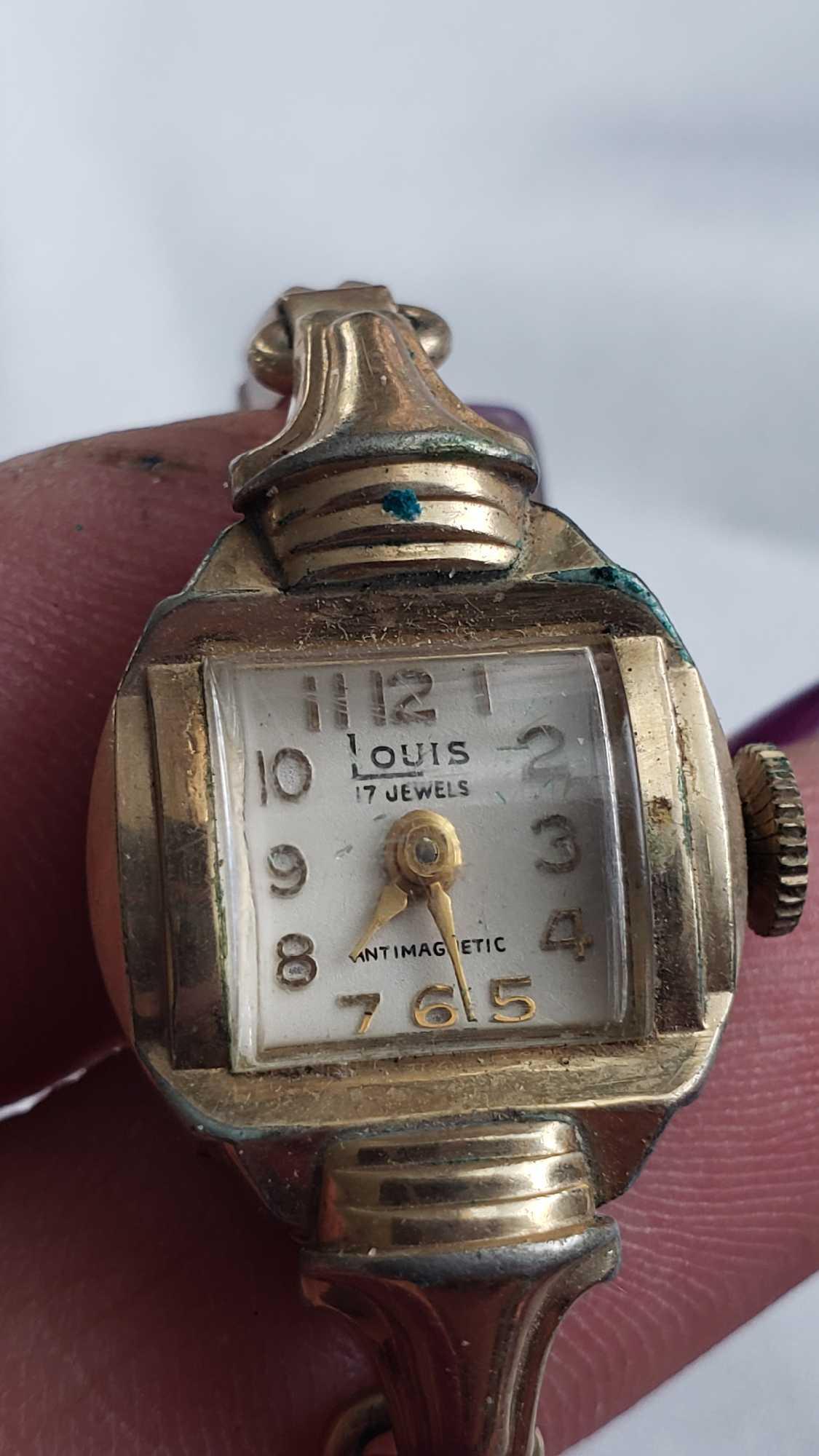 Louis 17 Jewel anti magnetic watch with Stonewall Proxibid