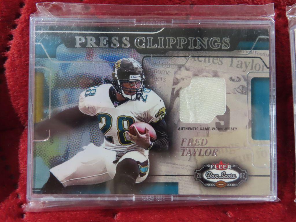 2002 Fleer box score press clippings Fred Taylor