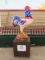 Crow For America, sponsored by Window World, and painted by Mary Ann Mihaly using acrylic paints,