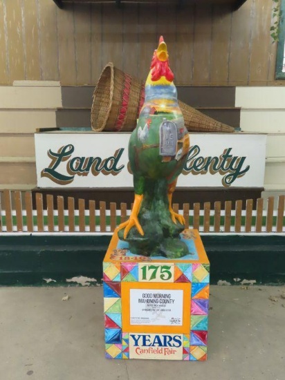 Good Morning Mahoning County, sponsored by The Vindicator, and painted by Rick Muccio using acrylic