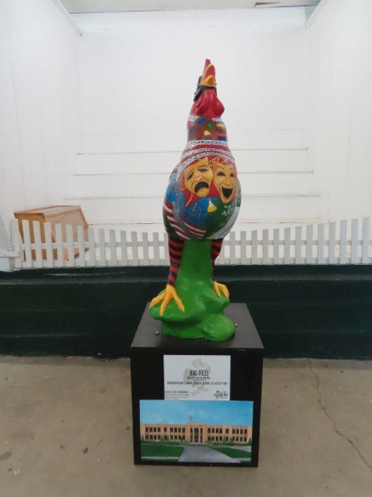 Big Red, sponsored by the Canfield High School Class of 1961, and painted by Kate Antal using