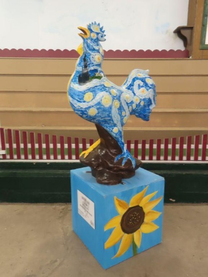 Vincent Van Crow, sponsored by Paige & Byrnes Insurance, and painted by Erin Rivello using acrylic