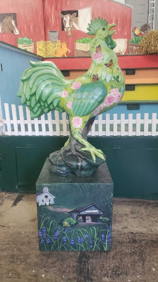 Spring Plumage, sponsored by Western Reserve Village, and painted by Emily Dunlap using acrylic