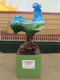 Glacier Lake Rooster, sponsored by Hill Barth & King, and painted by Stefania Marciniak using