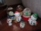snowman figures and snow globes, non-working
