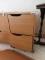 Two drawer cabinet on wheels