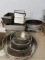 Assorted baking pans