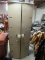 Plastic cabinet with painting supplies