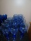 Blue glassware
