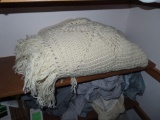 Two shelves of towels...and afghan