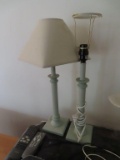 Pair of decorative candlestick lamps