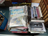 CDs and audio tapes