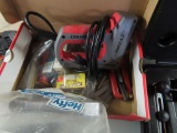 Electric stapler with extra staples and manual staplers