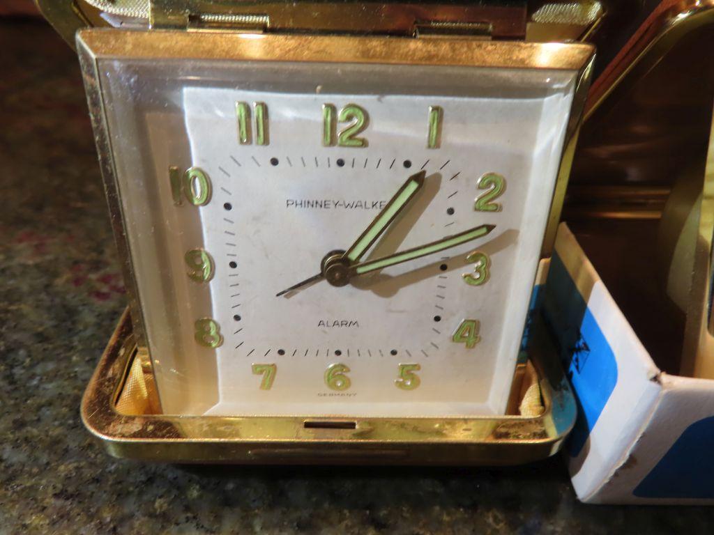 Westclox and Phinney-Walker travel alarm clocks | Proxibid