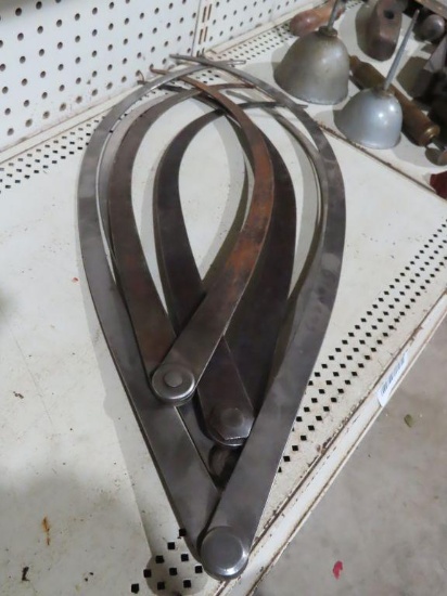 Lot of four large machinist gauges