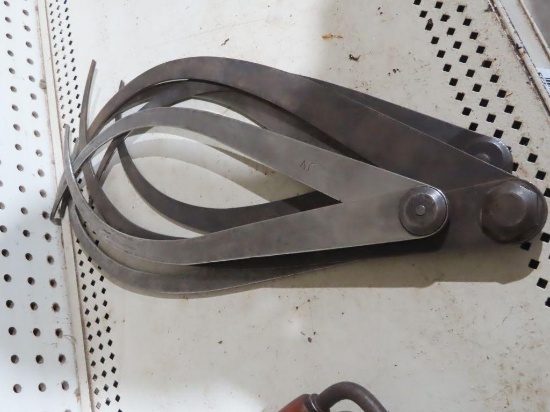 Lot of four large machinist gauges