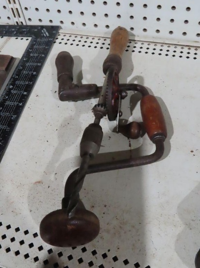 Antique brace and hand drill