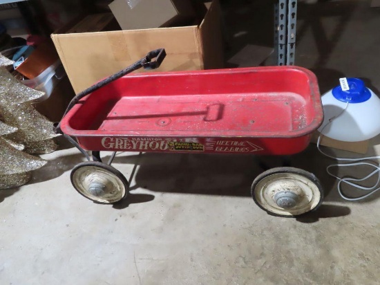 Vintage Hamilton Greyhound metal wagon